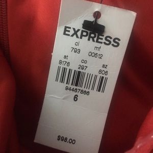 Express red dress